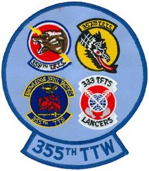 355th Tactical Training Wing Gaggle
Gaggle: 357th Tactical Fighter Training Squadron, 358th Tactical Fighter Training Squadron, 333d Tactical Fighter Training Squadron & 355th Tactical Training Squadron.
