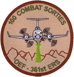361st Expeditionary Reconnaissance Squadron Operation ENDURING FREEDON 100 Combat Sorties
Keywords: desert