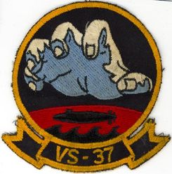 Air Anti-Submarine Squadron 37 (VS-37)
Air Anti-Submarine Squadron 37 (VS-37)
Established as Attack Squadron SEVENTY SIX E (VA-76E) in 1946. Redesignated Composite Squadron EIGHT SEVENTY ONE (VC-871) in 1948; Air Anti-Submarine Squadron EIGHT SEVENTY ONE (VS-871) in 1950; Air Anti-Submarine Squadron THIRTY SEVEN (VS-37) on 8 Jul 1953. Disestablished on 31 Mar 1995.

Grumman TBM-3E Avenger, 1946-1953
Grumman AF-2W Guardian, 1953-1955
Grumman S2F-1/D/E/G Tracker, 1955-1976
Lockheed S-3A/B Viking, 1976-1995

