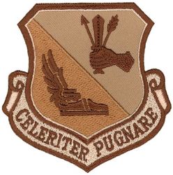 374th Airlift Wing
Translation: CELERITER PUGNARE = Swiftly to Fight
Keywords: desert