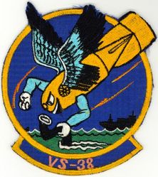 Air Anti-Submarine Squadron 38 (VS-38) 
Established as Composite Squadron EIGHT NINETY TWO (VC-892) in 1948. Redesignated Air Anti-Submarine Squadron EIGHT NINETY TWO (VS-892) on 20 Jun 1950; Air Anti-Submarine Squadron THIRTY EIGHT (VS-38) on 2 Feb 1953. Disestablished on 30 Apr 2004.

Grumman TBM-3E/3S Avenger, 1950-1954
Grumman S2F-1/2E/G Tracker, 1954-1976
Lockheed S-3A/B Viking, 1976-2004

