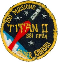 381st Strategic Missile Wing (ICBM-Titan) 100 Missions
