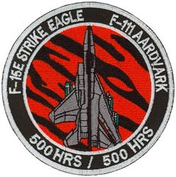 391st Fighter Squadron F-15E/F-111 500 Hours
