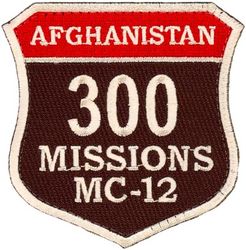 4th Expeditionary Reconnaissance Squadron 300 Missions MC-12 Afghanistan
4th Expeditionary Reconnaissance Squadron on 16 May 2007. Deactivated on 1 Oct 2014.
Keywords: desert