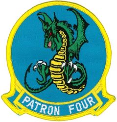 Patrol Squadron 4 (VP-4)
Established as Bombing Squadron ONE HUNDRED FORTY FOUR (VB-144) on 1 Jul 1943. Redesignated Patrol Bombing Squadron ONE HUNDRED FORTY FOUR (VPB-144) on 1 Oct 1944; Patrol Squadron ONE HUNDRED FORTY FOUR (VP-144) on 15 May 1946; Medium Patrol Squadron (Landplane) ONE HUNDRED FORTY FOUR (VP-ML-4) on 15 Nov 1946; Patrol Squadron FOUR (VP-4) on 1 Sep 1948, the second squadron to be assigned the VP-4 designation.

Lockheed P-3C UIIIR Orion, 1992-2016
Boeing P-8A Poseidon, 2016-.

Insignia (4th) “Skinny Dragons” design was altered slightly in honor of the squadron’s 50th anniversary and a more detailed insignia approved by CNO on 25 Mar 1993.

