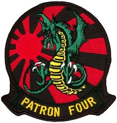 Patrol Squadron 4 (VP-4)
Established as Bombing Squadron ONE HUNDRED FORTY FOUR (VB-144) on 1 Jul 1943. Redesignated Patrol Bombing Squadron ONE HUNDRED FORTY FOUR (VPB-144) on 1 Oct 1944; Patrol Squadron ONE HUNDRED FORTY FOUR (VP-144) on 15 May 1946; Medium Patrol Squadron (Landplane) ONE HUNDRED FORTY FOUR (VP-ML-4) on 15 Nov 1946; Patrol Squadron FOUR (VP-4) on 1 Sep 1948, the second squadron to be assigned the VP-4 designation.

Lockheed P-3C UIIIR Orion, 1992-2016
Boeing P-8A Poseidon, 2016-.

Insignia (4th) “Skinny Dragons” design was altered slightly in honor of the squadron’s 50th anniversary and a more detailed insignia approved by CNO on 25 Mar 1993.

