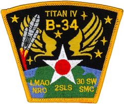 2d Space Launch Squadron Titan IVB-34 Launch
Titan IVB Space Launch Vehicle launched on 5 October 2001 from SLC-4E carrying a classified payload.
