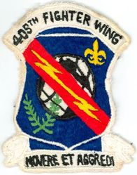 405th Fighter Wing 
Translation: MOVERE ET AGGREDI = Deploy and Attack
