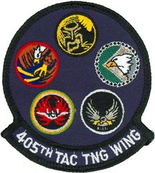 405th Tactical Training Wing Gaggle
Gaggle: 461st Tactical Fighter Training Squadron, 555th Tactical Fighter Training Squadron, 550th Tactical Fighter Training Squadron, 405th Tactical Training Squadron & 426th Tactical Fighter Training Squadron. 
