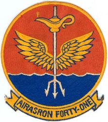 Air Anti-Submarine Squadron 41 (VS-41) 
Established as Air Anti-Submarine Squadron FORTY ONE (VS-41) on 30 Jun 1960. Redesignated Sea Control Squadron FORTY ONE (VS-41) on 1 Oct 1993. Disestablished on 30Sep 2006.

Grumman S-2 Tracker, 1960-1974
Lockheed S-3A Viking, 1974-2006

