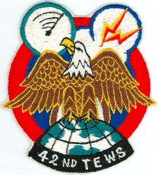 42d Tactical Electronic Warfare Squadron
Constituted as 42 Reconnaissance Squadron, Very Long Range, Photographic, on 24 Oct 1945. Activated on 7 Nov 1945. Inactivated on 19 Aug 1946. Redesignated 42 Tactical Reconnaissance Squadron, Electronics and Weather, on 11 Dec 1953. Activated on 18 Mar 1954. Redesignated 42 Tactical Reconnaissance Squadron, Electronic, on 1 Jul 1965. Discontinued, and inactivated, on 22 Aug 1966. Redesignated 42 Tactical Electronic Warfare Squadron, and activated, on 15 Dec 1967. Organized on 1 Jan 1968. Inactivated on 15 Mar 1974.
