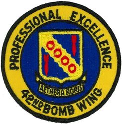 42d Bombardment Wing, Heavy Professional Excellence Award
Translation: AETHERA NOBIS = The Skies for Us
