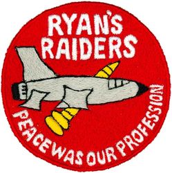 44th Tactical Fighter Squadron COMMANDO NAIL
Commando Nail F-105Fs operated by selected crews (Ryan's Raiders) from the 44th TFS at Korat flew numerous hazardous all-weather low-level bombing missions over North Vietnam, the first of these being on April 26, 1967. The Commando Nail F-105Fs were also used to develop tactics for the possible deployment of B-58 Hustlers to Southeast Asia. Also used by 34 TFS. 
Fully embroidered Thai made
