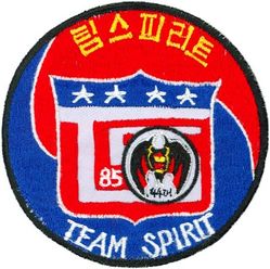 44th Tactical Fighter Squadron Exercise TEAM SPIRIT 1985 
