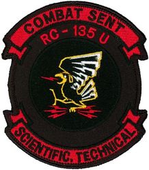 55th Wing Combat Sent RC-135U 
This patch is attributed to the wing because it is common to three of its squadrons:  38th, 45th, and 343d Reconnaissance Squadrons (although the Ravens--electronic warfare officers--are all assigned to the 343 RS).  -GWO
