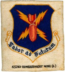 452d Bombardment Wing, Light
Translation: LABOR AD FUTURUM = Work for the Future
