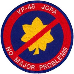 Patrol Squadron 48 (VP-48) Junior Officer Protection Association Morale
VP-48 "Boomers"
2000s
Established as VP-905 in May 1946; VP-HL-51 on 15 Nov 1946; VP-731 in Feb 1950; VP-48 on 4 Feb 1953-23 May 1991.
Lockheed P-3C Orion


