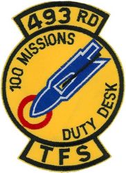 493d Tactical Fighter Squadron 100 Duty Desk Missions
