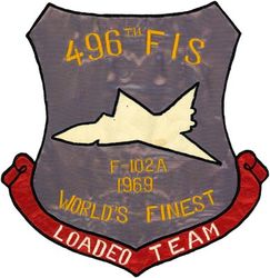 496th Fighter-Interceptor Squadron F-102A LOADEO Team 1969
