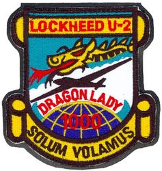 5th Reconnaissance Squadron U-2 1000 Flight Hours
Organized as 5 Aero Squadron on 5 May 1917. Redesignated as Squadron A, Souther Field, GA, on 15 Jul 1918. Demobilized on 11 Nov 1918. Reconstituted, and consolidated (1924) with 5 Aero Squadron, which was organized on 24 Oct 1919.  Redesignated as: 5 Squadron (Observation) on 14 Mar 1921; 5 Observation Squadron on 25 Jan 1923; 5 Bombardment Squadron on 1 Mar 1935; 5 Bombardment Squadron (Medium) on 6 Dec 1939; 5 Bombardment Squadron (Heavy) on 20 Nov 1940; 5 Bombardment Squadron, Very Heavy, on 28 Mar 1944.  Inactivated on 20 Oct 1948.  Redesignated as 5 Strategic Reconnaissance Squadron, Photographic, and activated, on 1 May 1949.  Redesignated as: 5 Bombardment Squadron, Heavy, on 1 Apr 1950; 5 Bombardment Squadron, Medium, on 2 Oct 1950.   Discontinued, and inactivated, on 25 Jun 1966.  Redesignated as 5 Strategic Reconnaissance Training Squadron on 12 Feb 1986. Activated on 1 Jul 1986.  Inactivated on 30 Jun 1990.  Redesignated as 5 Reconnaissance Squadron on 21 Sep 1994. Activated on 1 Oct 1994.
