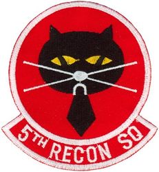 5th Reconnaissance Squadron 
Organized as 5 Aero Squadron on 5 May 1917. Redesignated as Squadron A, Souther Field, GA, on 15 Jul 1918. Demobilized on 11 Nov 1918. Reconstituted, and consolidated (1924) with 5 Aero Squadron, which was organized on 24 Oct 1919.  Redesignated as: 5 Squadron (Observation) on 14 Mar 1921; 5 Observation Squadron on 25 Jan 1923; 5 Bombardment Squadron on 1 Mar 1935; 5 Bombardment Squadron (Medium) on 6 Dec 1939; 5 Bombardment Squadron (Heavy) on 20 Nov 1940; 5 Bombardment Squadron, Very Heavy, on 28 Mar 1944.  Inactivated on 20 Oct 1948.  Redesignated as 5 Strategic Reconnaissance Squadron, Photographic, and activated, on 1 May 1949.  Redesignated as: 5 Bombardment Squadron, Heavy, on 1 Apr 1950; 5 Bombardment Squadron, Medium, on 2 Oct 1950.   Discontinued, and inactivated, on 25 Jun 1966.  Redesignated as 5 Strategic Reconnaissance Training Squadron on 12 Feb 1986. Activated on 1 Jul 1986.  Inactivated on 30 Jun 1990.  Redesignated as 5 Reconnaissance Squadron on 21 Sep 1994. Activated on 1 Oct 1994.
