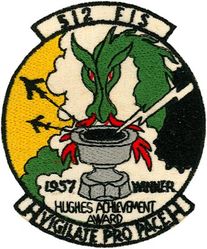 512th Fighter-Interceptor Squadron Hughes Achievment Award 1957
