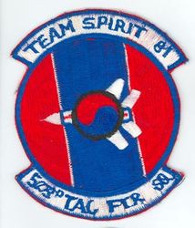523d Tactical Fighter Squadron Exercise TEAM SPIRIT 1981
