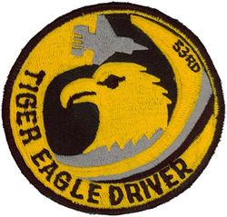 53d Tactical Fighter Squadron F-15 Pilot
PI made patches not used by unit.
