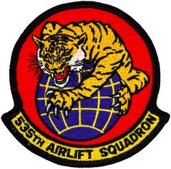 535th Airlift Squadron
Constituted as 535 Fighter Squadron on 24 Sep 1943. Activated on 1 Oct 1943. Disbanded on 10 Apr 1944. Reconstituted, and redesignated as 535 Fighter Squadron, Two-Engine, on 16 May 1949. Activated in the Reserve on 27 Jun 1949. Redesignated as 535 Fighter-Escort Squadron on 16 Mar 1950. Ordered to active service on 1 May 1951. Inactivated on 25 Jun 1951. Redesignated as 535 Troop Carrier Squadron, Medium, on 26 May 1952. Activated in the Reserve on 15 Jun 1952. Inactivated on 1 Feb 1953. Redesignated as 535 Troop Carrier Squadron, and activated, on 12 Oct 1966. Organized on 1 Jan 1967. Redesignated as 535 Tactical Airlift Squadron on 1 Aug 1967. Inactivated on 24 Jan 1972. Redesignated as 535 Airlift Squadron on 1 Apr 2005. Activated on 18 Apr 2005.
