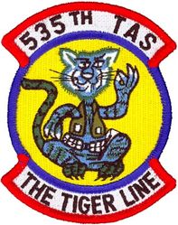 535th Airlift Squadron Heritage
Constituted as  535 Fighter Squadron on 24 Sep 1943. Activated on 1 Oct 1943. Disbanded on 10 Apr 1944. Reconstituted, and redesignated as 535 Fighter Squadron, Two-Engine, on 16 May 1949. Activated in the Reserve on 27 Jun 1949. Redesignated as 535 Fighter-Escort Squadron on 16 Mar 1950. Ordered to active service on 1 May 1951. Inactivated on 25 Jun 1951. Redesignated as 535 Troop Carrier Squadron, Medium, on 26 May 1952. Activated in the Reserve on 15 Jun 1952. Inactivated on 1 Feb 1953. Redesignated as 535 Troop Carrier Squadron, and activated, on 12 Oct 1966. Organized on 1 Jan 1967. Redesignated as 535 Tactical Airlift Squadron on 1 Aug 1967. Inactivated on 24 Jan 1972. Redesignated as 535 Airlift Squadron on 1 Apr 2005. Activated on 18 Apr 2005.
