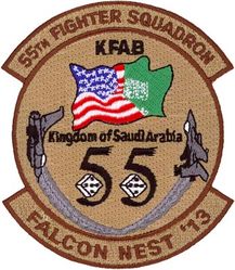 55th Fighter Squadron FALCON NEST 2013
Keywords: desert