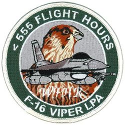 555th Fighter Squadron F-16 Pilot 555 Hours Lieutenant's Protection Association
