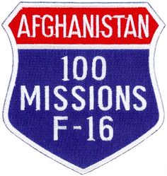 555th Fighter Squadron 100 Missions F-16 Afghanistan
