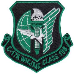 USAF Weapons School C-17A Weapons Instructor Course Class and Advanced Instructor Course 2019B Air Mobility Command Morale
57th Weapons Squadron.
