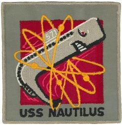 SSN-571 USS Nautilus 
Namesake. Jules Verne's "Nautilus" submarine
Awarded. 2 Aug 1951
Builder	General Dynamics Electric Boat, Groton, CT. 
Laid down. 14 Jun 1952
Launched. 21 Jan 1954
Completed. 22 Apr 1955
Commissioned. 30 Sep 1954
Decommissioned. 3 Mar 1980
Stricken. 3 Mar 1980
Status. Museum ship, Submarine Force Library and Museum, Groton, CT
Type. Nuclear submarine
Displacement:	
3,533 long tons (3,590 t) (surface)
4,092 long tons (4,158 t) (submerged)[2]
Length. 320 ft (97.5 m)
Beam. 28 ft (8.5 m)
Draft. 26 ft (7.9 m)
Installed power. 13,400 hp (10,000 kW)
Propulsion. STR nuclear reactor (later redesignated S2W), geared steam turbines, two shafts
Speed. 23 kn (43 km/h; 26 mph)
Complement. 13 officers, 92 enlisted
Armament. 6 torpedo tubes

