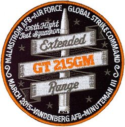 576th Flight Test Squadron (ICBM-Minuteman) GLORY TRIP 215GM
GT-215GM was the launch of a Minuteman III ICBM on 27 Mar 2015.
