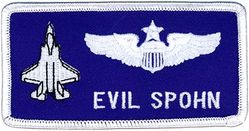 58th Fighter Squadron F-35 Name Tag
Donated by Maj. Jay "Evil" Spohn
