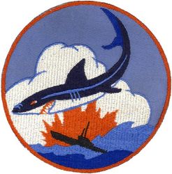 Patrol Squadron 6 (VP-6) 
Established as Bombing Squadron ONE HUNDRED FORTY-SIX (VB-146) on 15 Jul 1943. Redesignated Patrol Bombing Squadron ONE HUNDRED FORTY-SIX (VPB-146) on 1 Oct 1944; Patrol Squadron ONE HUNDRED FORTY-SIX (VP-146) on 15 May 1946; Redesignated Medium Patrol Squadron (Landplane) SIX (VP-ML-6) on 15 Nov 1946; Patrol Squadron SIX (VP-6) on 1 Sep 1948, the third squadron to be assigned the VP-6 designation. Disestablished on 31 May 1993.

Lockheed P2V-2 Neptune, 1948-1950
Lockheed P2V-3/P2V-3W Neptune, 1950-1954
Lockheed P2V-5/5F Neptune, 1954-1962
Lockheed SP-2E Mod II Neptune, 1962-1965
Lockheed P-3A Orion, 1965-1974
Lockheed P-3B Orion, 1974-1977
Lockheed P-3B MOD Orion, 1977-1990
Lockheed P-3C UII.5MOD Orion, 1990-1993

Insignia (2nd) “Blue Sharks”  approved by CNO on 7 Oct 1952.

