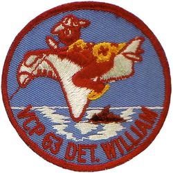 Composite Photographic Squadron 63 (VCP-63 Detachment William
Established as Composite Squadron Sixty-One (VC-61) on 20 Jan 1949. Redesignated Fighter Photographic Squadron Sixty One (VFP-61) in Jul 1956; Composite Photographic Squadron Sixty-Three (VCP-63) "Eyes of the Fleet" on 1 Jul 1959; Light Photographic Squadron Sixty Three (VFP-63) on 1 Jul 1961. Disestablished on 30 Jun 1982.

Douglas A3D-2P Skywarrior, 1959-1961
Vought F8U-1P Crusader, 1961-1982

