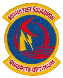 6514th Test Squadron
Translation: QUAERITE OPTIMUM = Seek the Optimum
