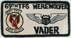 69th Tactical Fighter Squadron Name Tag
