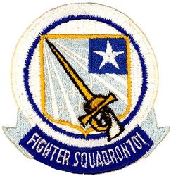 Fighter Squadron 701 (VF-701)  
Established as Fighter Squadron SEVEN ZERO ONE (VF-701) in 1960. Redeisignated Fighter Squadron ONE HUNDRED TWENTY FOUR D-1 (VF-124D1) on 1 July 1968. Disestablished on 1 Jul 1970.

North AmericanFJ-3/4B Fury,
Vought F-8A/C/K Crusader

Insignia approved 26 Nov 1958.


