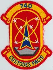 740th Strategic Missile Squadron (ICBM-Minuteman) 
Translation: CUSTODES PACIS = Custodians of the Peace
