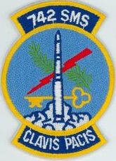 742d Strategic Missile Squadron (ICBM-Minuteman)
Translation: CLAVIS PACIS = The Key to Peace
