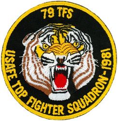 79th Tactical Fighter Squadron United States Air Forces in Europe Top Fighter Squadron 1981
