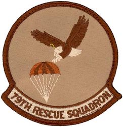 79th Rescue Squadron
Established as 79th Air Rescue Squadron on 17 Oct 1952. Activated on 14 Nov 1952. Inactivated on 18 Sep 1960. Activated on 10 May 1961. Redesignated 79th Aerospace Rescue and Recovery Squadron on 8 Jan 1966. Inactivated on 30 Jun 1972. Redesignated 79th Rescue Flight on 1 Apr 1993. Activated on 1 May 1993. Inactived on 1 Jul 1998. 79th Rescue Squadron on 1 Oct 2003-.
Keywords: desert