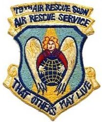 79th Air Rescue Squadron
Established as 79th Air Rescue Squadron on 17 Oct 1952. Activated on 14 Nov 1952. Inactivated on 18 Sep 1960. Activated on 10 May 1961. Redesignated 79th Aerospace Rescue and Recovery Squadron on 8 Jan 1966. Inactivated on 30 Jun 1972. Redesignated 79th Rescue Flight on 1 Apr 1993. Activated on 1 May 1993. Inactived on 1 Jul 1998. 79th Rescue Squadron on 1 Oct 2003-.
