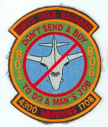 801st Bombardment Wing (Provisional), 806th Bombardment Wing (Provisional), 1708th Bombardment Wing (Provisional) and 4300d Bombardment Wing (Provisional) 
