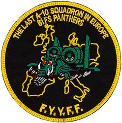81st Fighter Squadron Inactivation 
