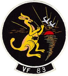 Fighter Squadron 83 (VF-83) (2nd)
Established as Reserve Fighter Squadron EIGHTY THREE (VF-83) (2nd) "Kangaroos" on 15 Sep 1948. Disestablished on 29 Nov 1949.
